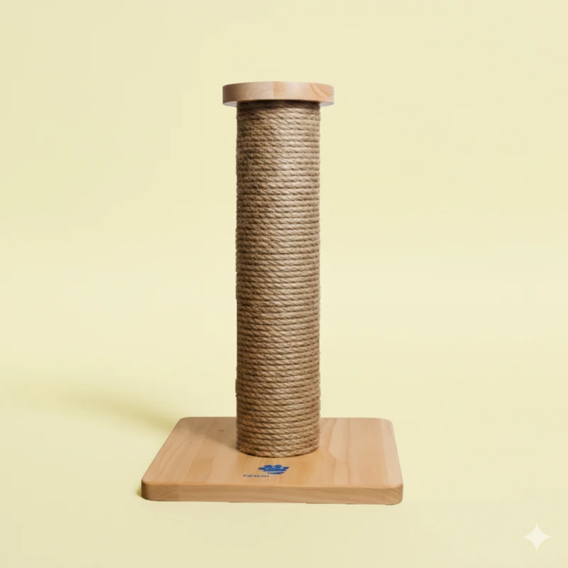 Trụ cào móng cho mèo Petsango - đế gỗ, thân bọc dây sisal, phụ kiện thú cưng Petco Global